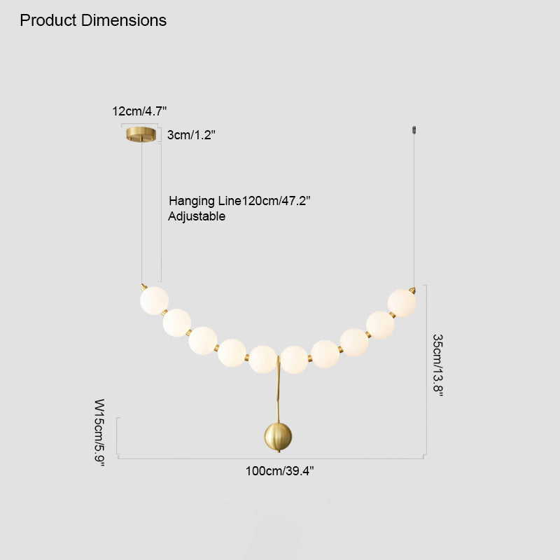 Necklace-Inspired Chandelier - LM1022 - Lumora