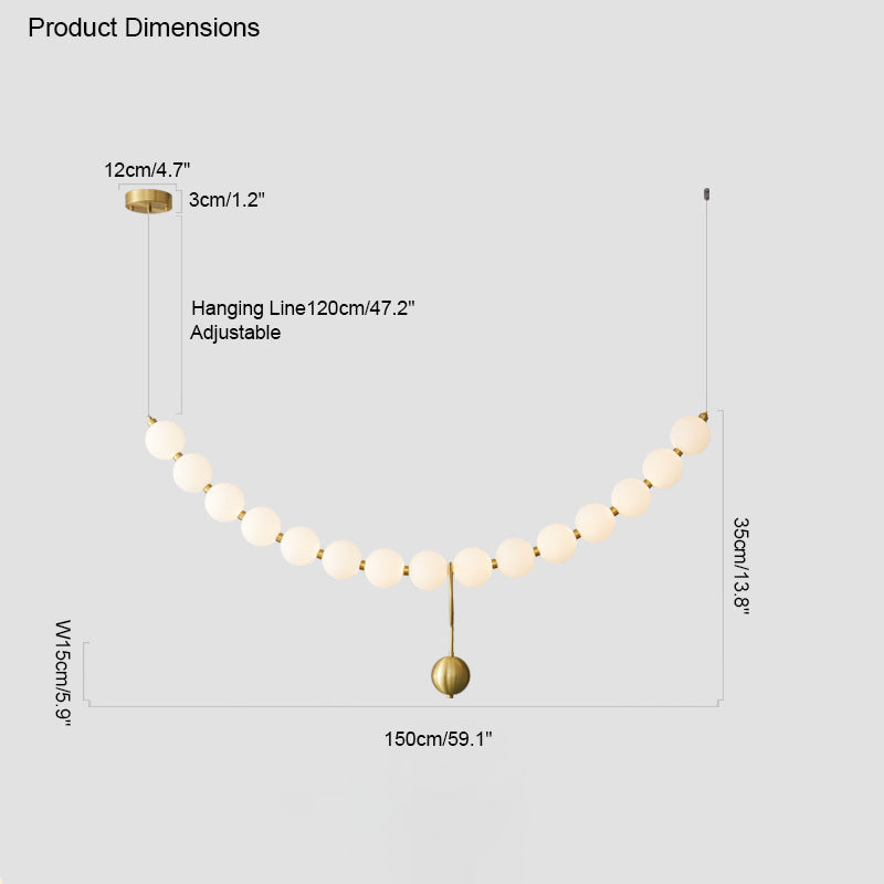 Necklace-Inspired Chandelier - LM1022 - Lumora
