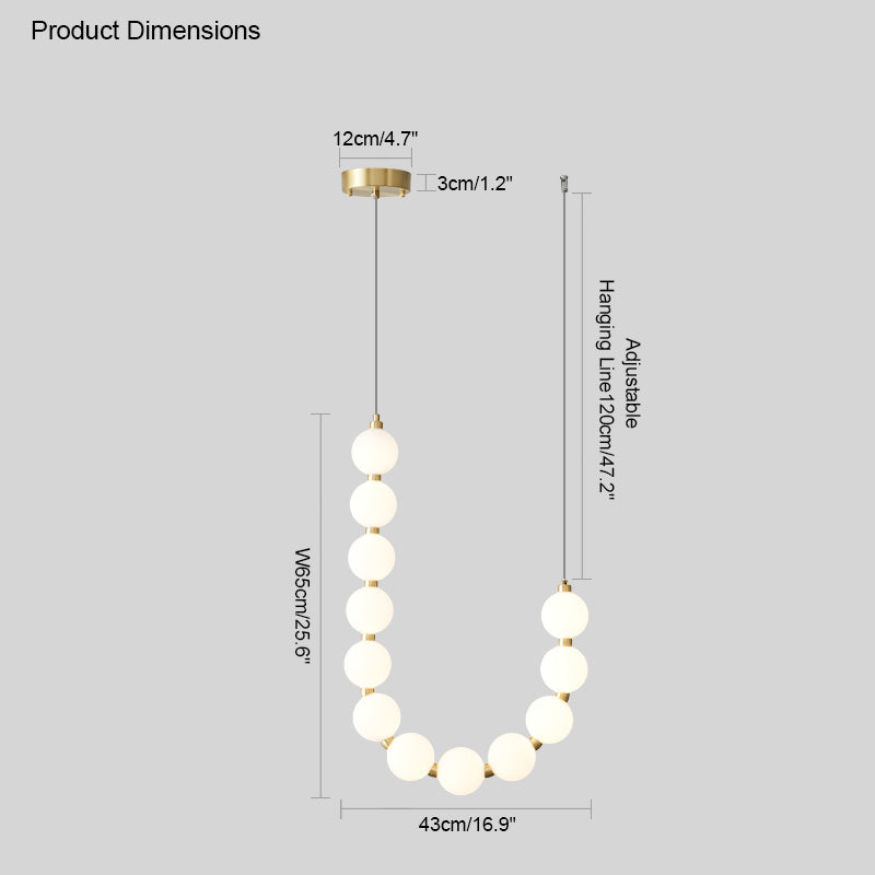Necklace-Inspired Chandelier - LM1022 - Lumora