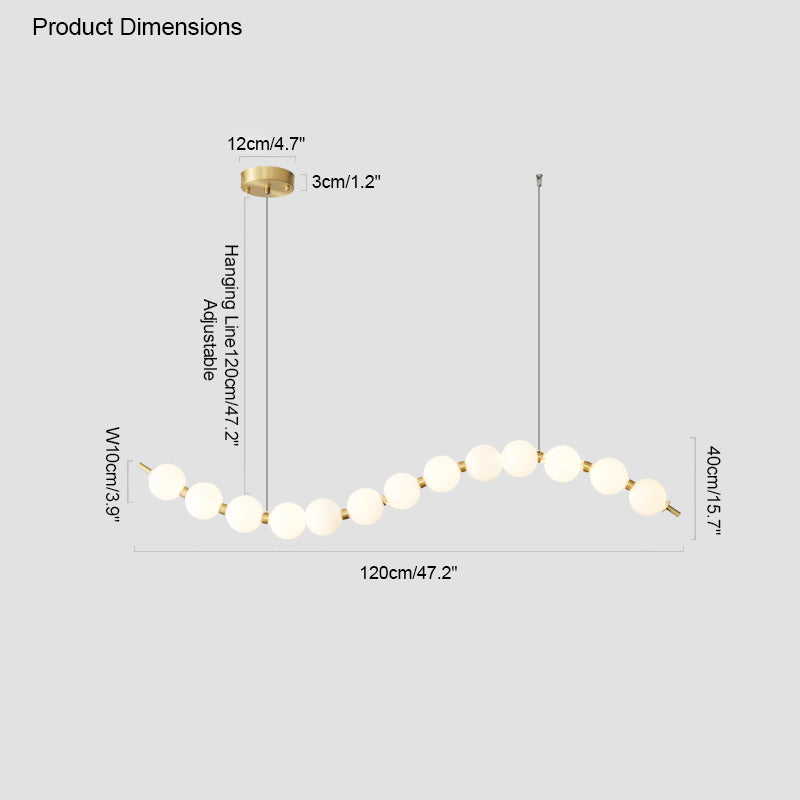 Necklace-Inspired Chandelier - LM1022 - Lumora