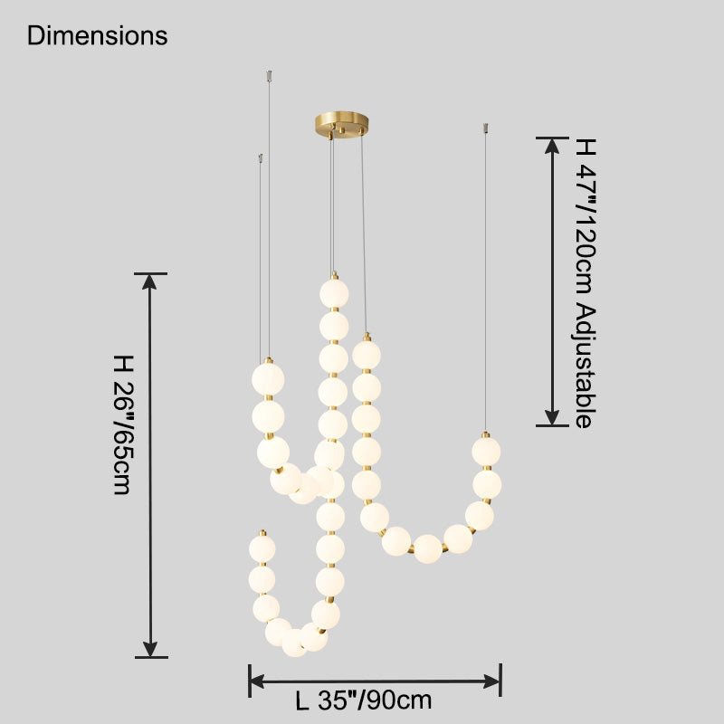 Necklace-Inspired Chandelier - LM1022 - Lumora