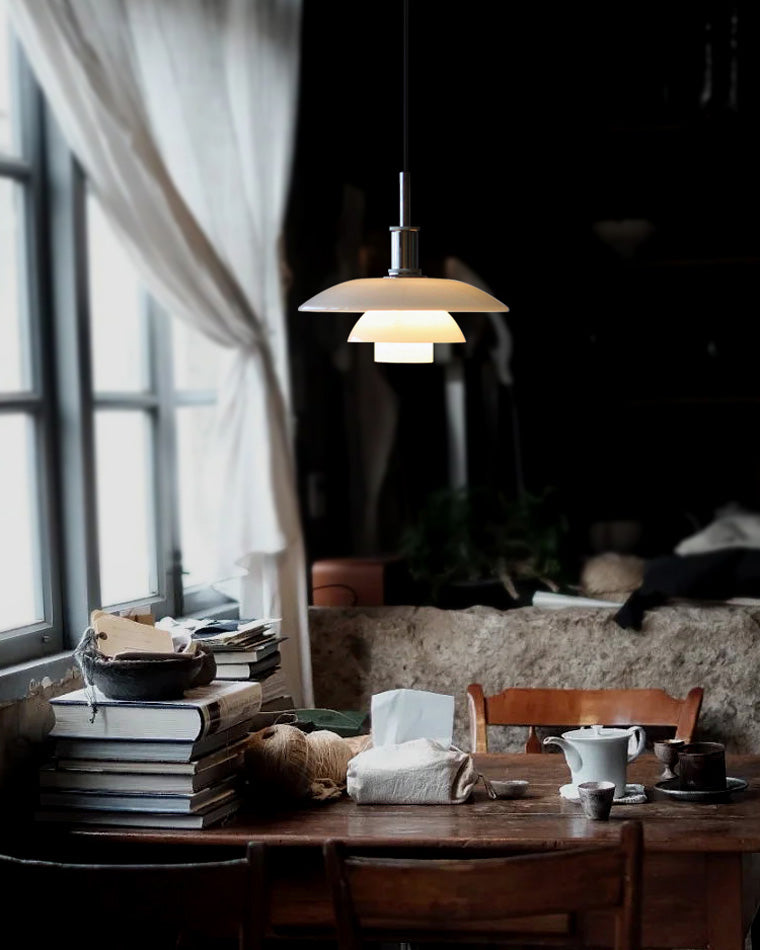 Nordic Milk Glass Pendant Light - LM1037 - Lumora