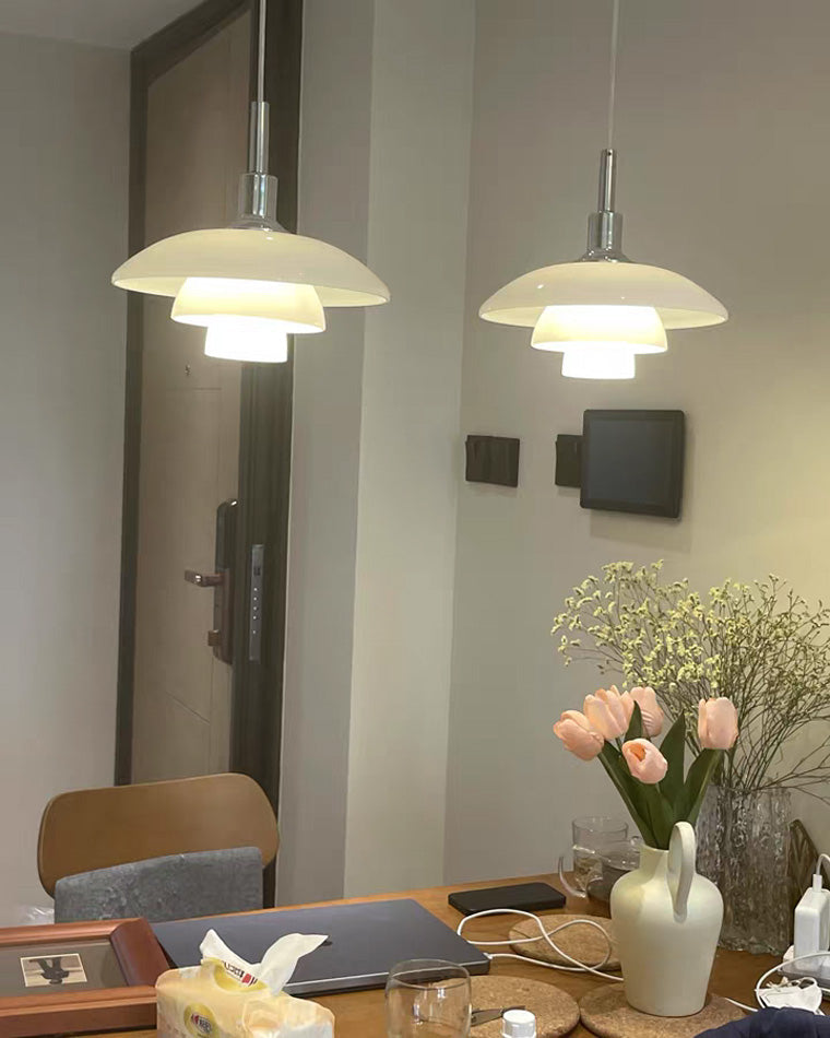 Nordic Milk Glass Pendant Light - LM1037 - Lumora