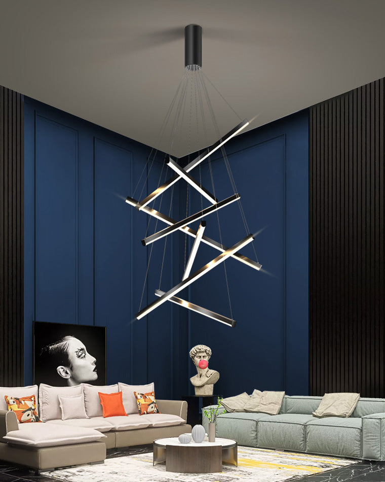 Multi-Sticks LED Chandelier - LM1033 - Lumora