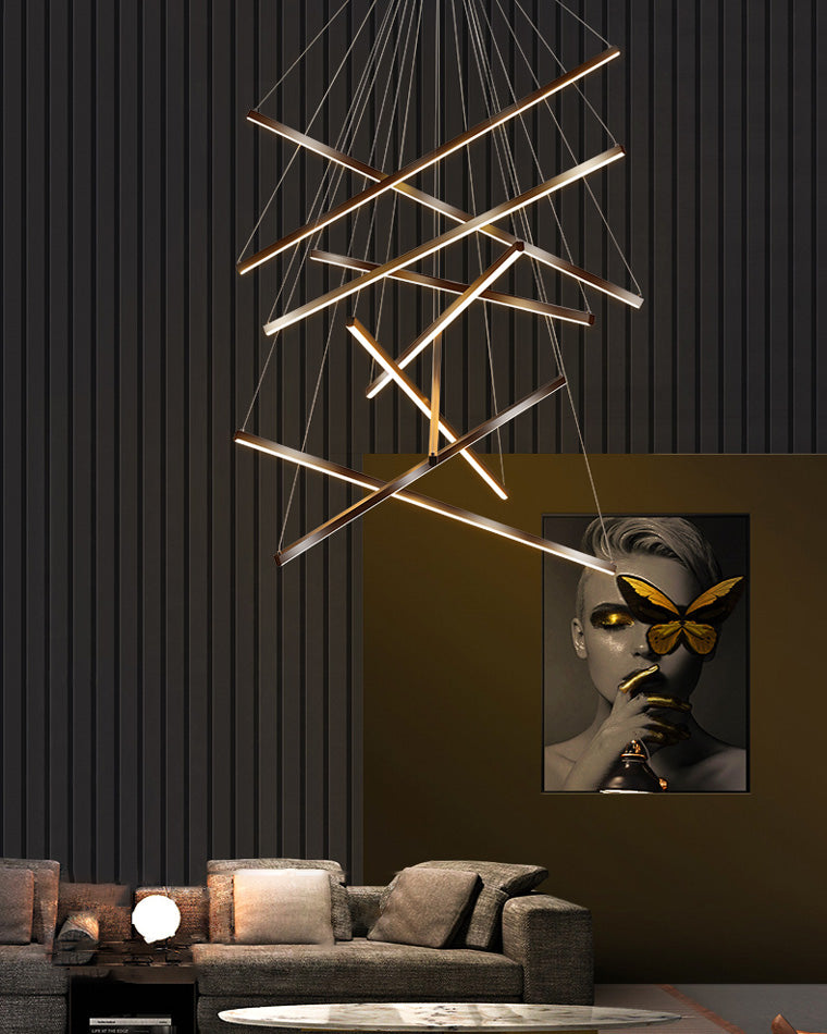 Multi-Sticks LED Chandelier - LM1033 - Lumora