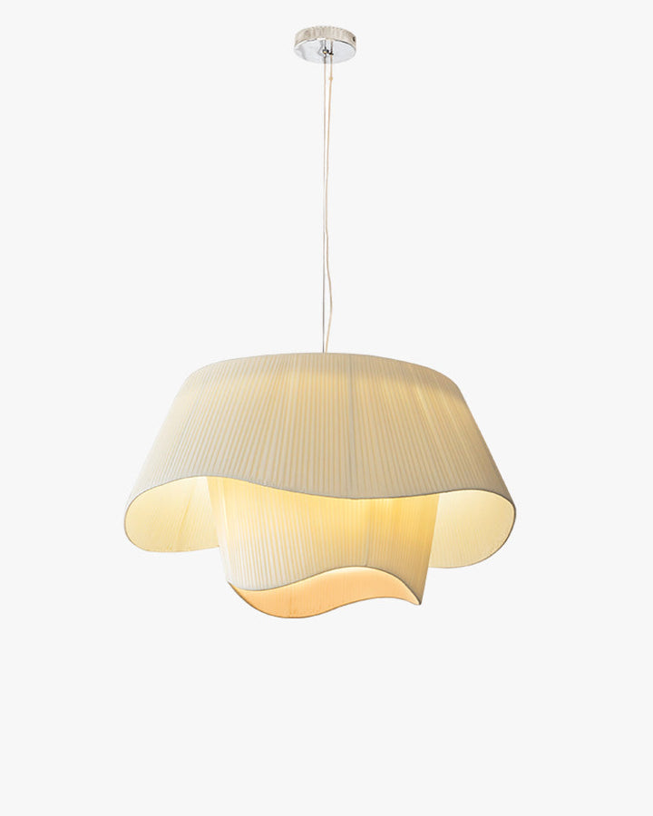 Modern White Fabric Pendant Light - LM1122