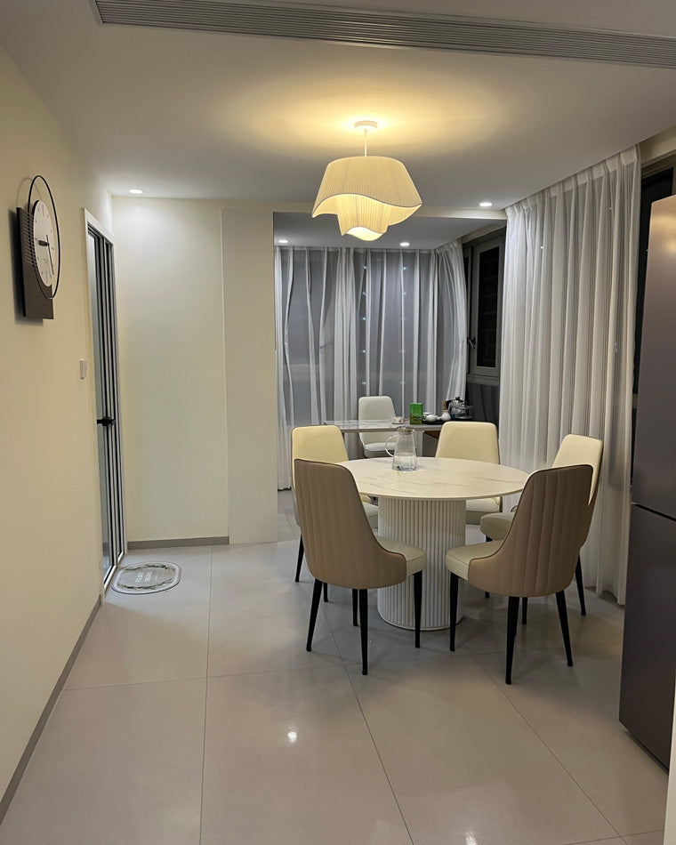 Modern White Fabric Pendant Light - LM1122