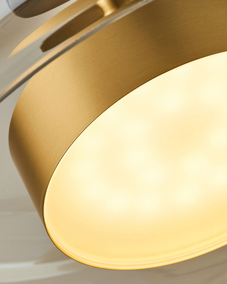 Drum Blown Glass Pendant Light - LM1030