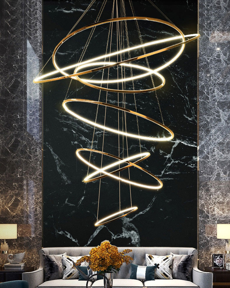 Tiered Ring LED Chandelier - LM1026 - Lumora