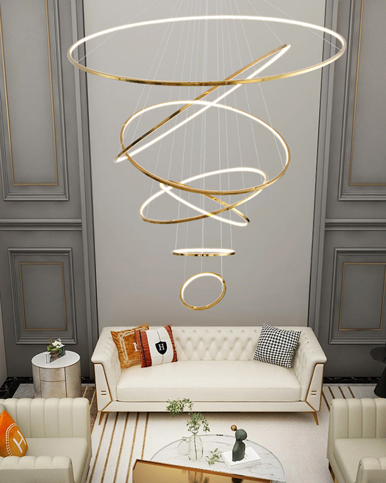 Tiered Ring LED Chandelier - LM1026 - Lumora