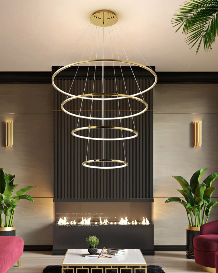 Tiered Ring LED Chandelier - LM1026 - Lumora