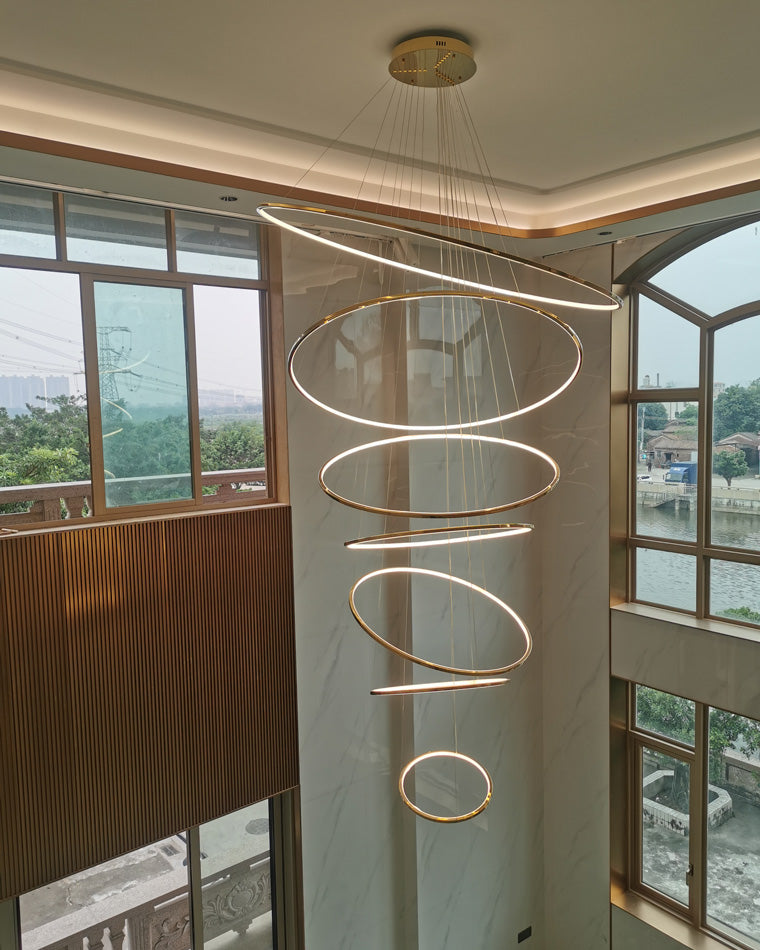 Tiered Ring LED Chandelier - LM1026 - Lumora
