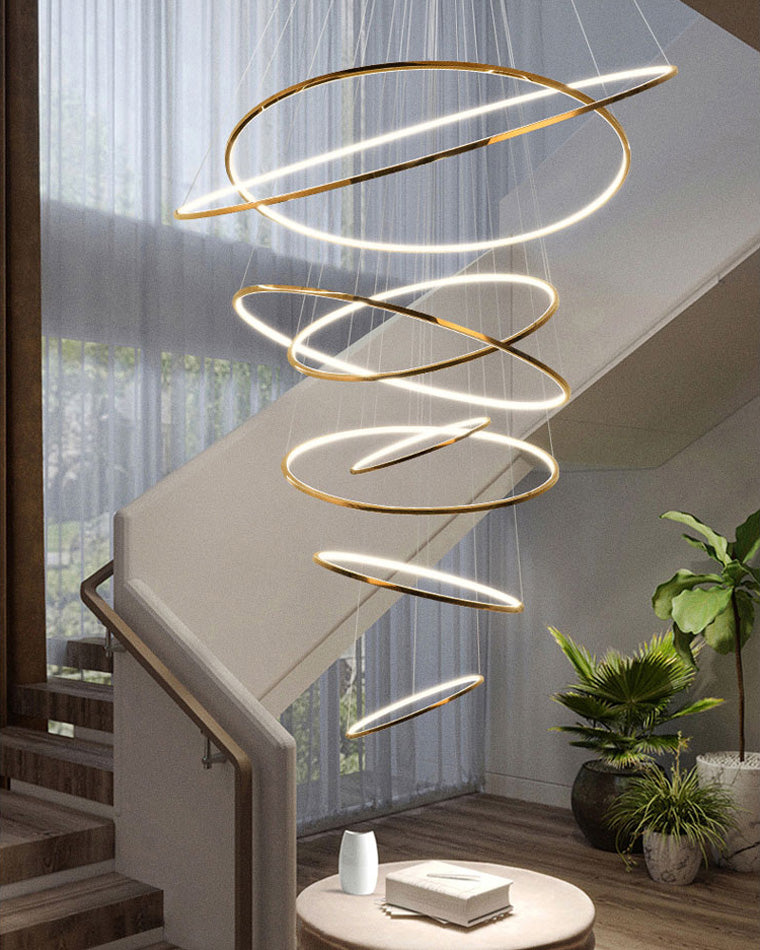 Tiered Ring LED Chandelier - LM1026 - Lumora