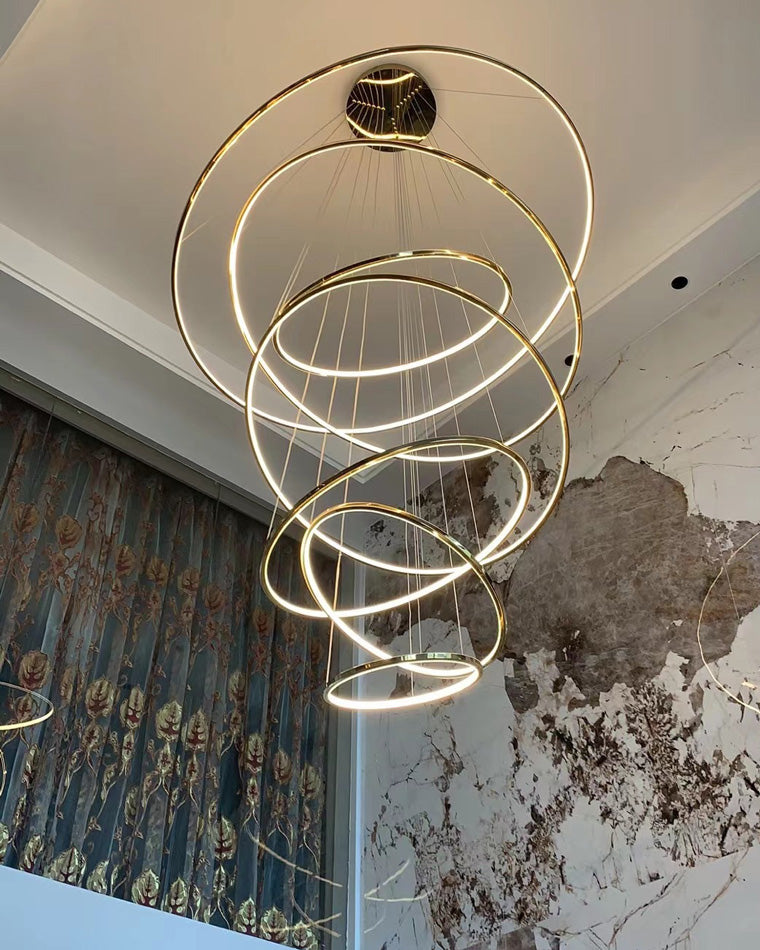 Tiered Ring LED Chandelier - LM1026 - Lumora