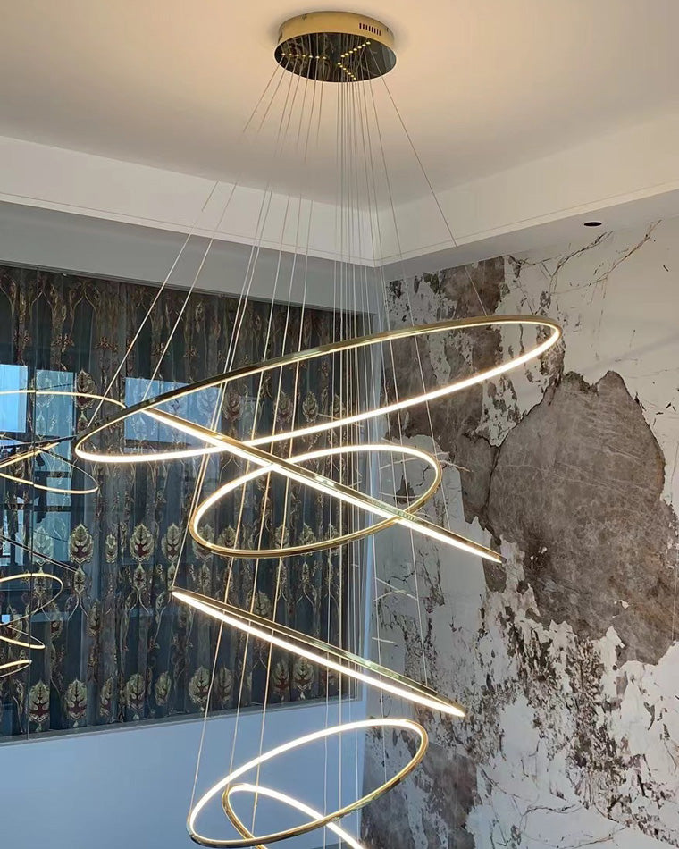 Tiered Ring LED Chandelier - LM1026 - Lumora
