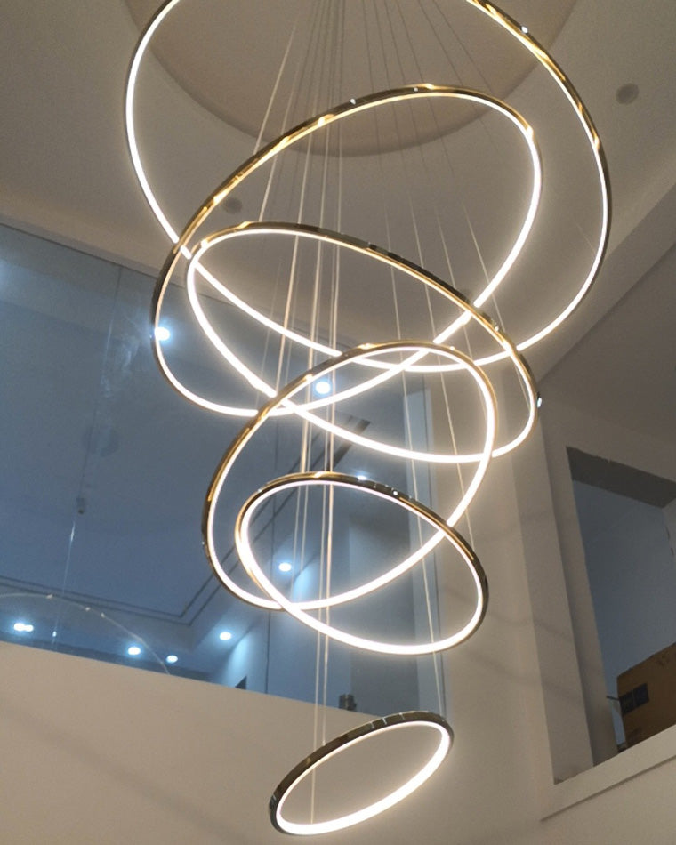 Tiered Ring LED Chandelier - LM1026 - Lumora