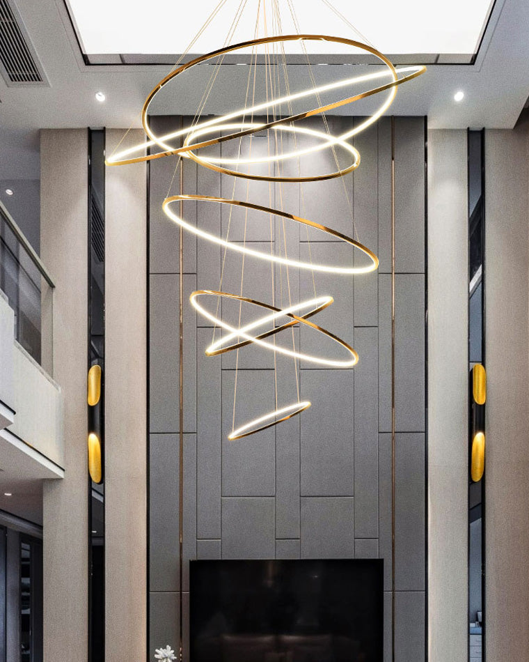 Tiered Ring LED Chandelier - LM1026 - Lumora