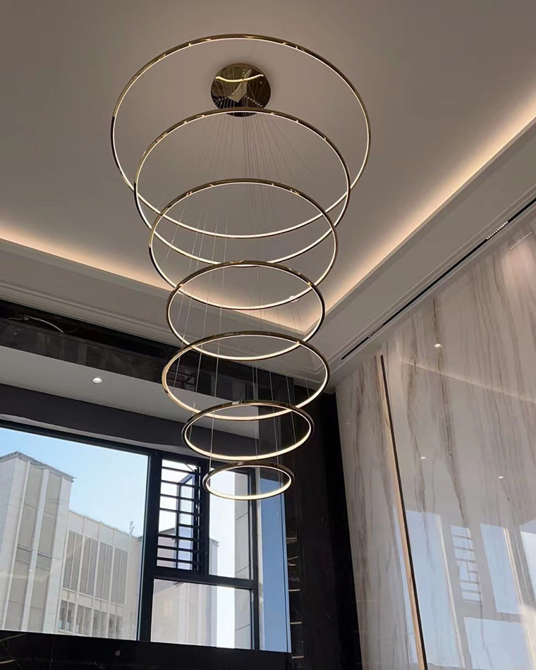 Tiered Ring LED Chandelier - LM1026 - Lumora