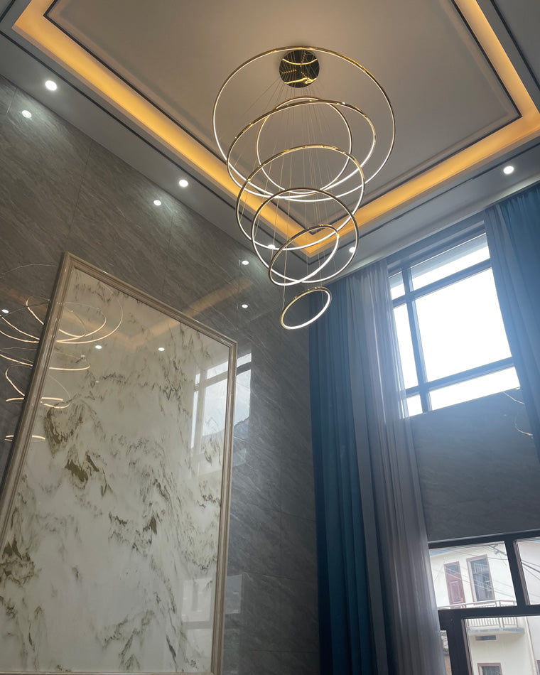 Tiered Ring LED Chandelier - LM1026 - Lumora