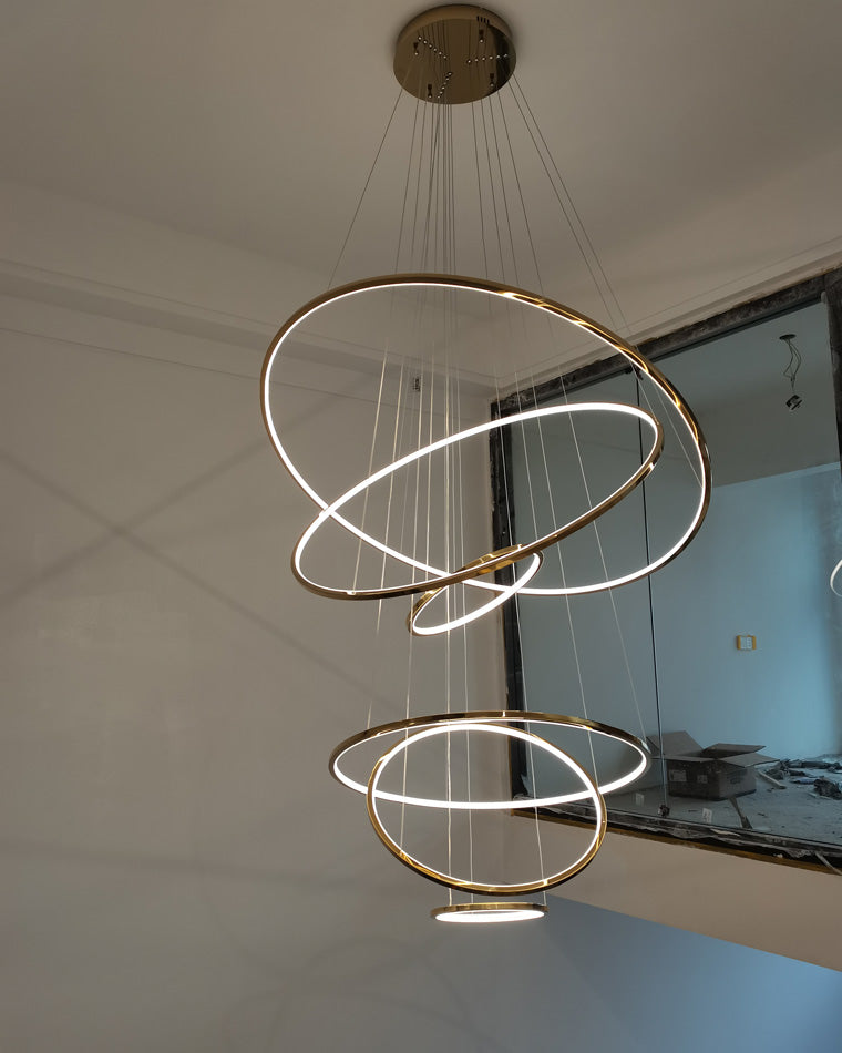 Tiered Ring LED Chandelier - LM1026 - Lumora