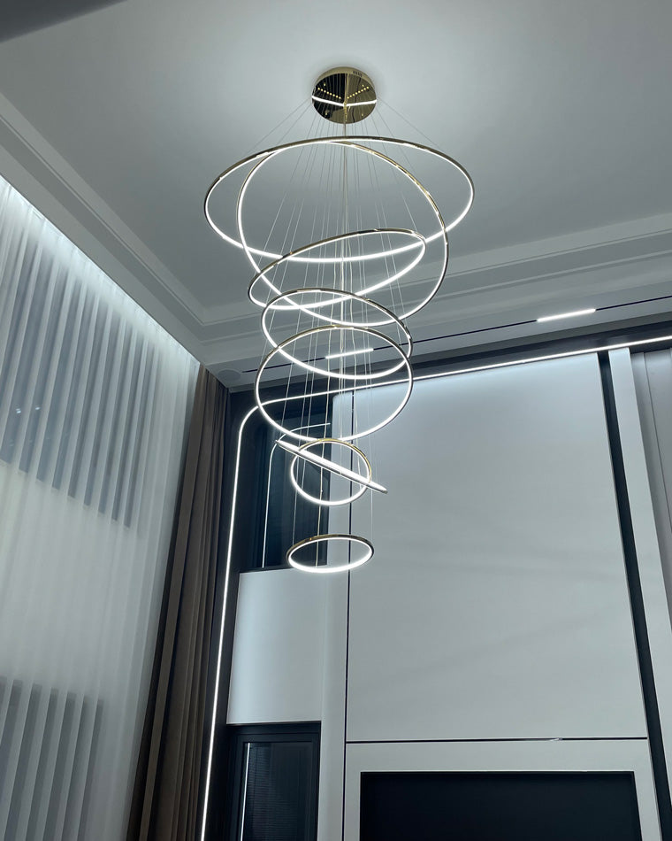 Tiered Ring LED Chandelier - LM1026 - Lumora