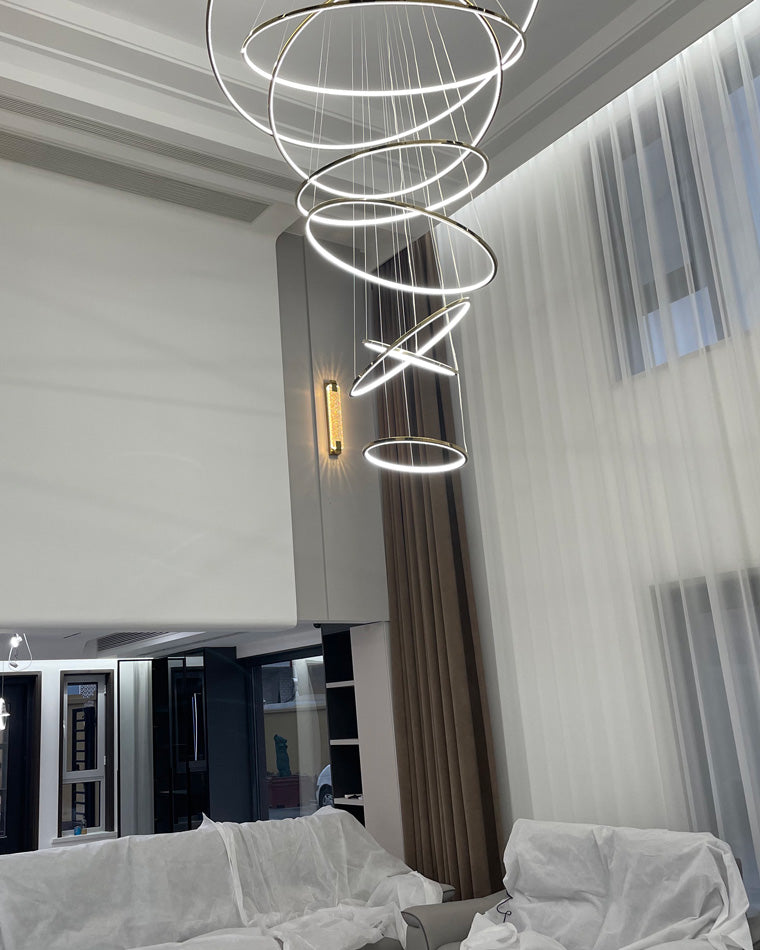 Tiered Ring LED Chandelier - LM1026 - Lumora
