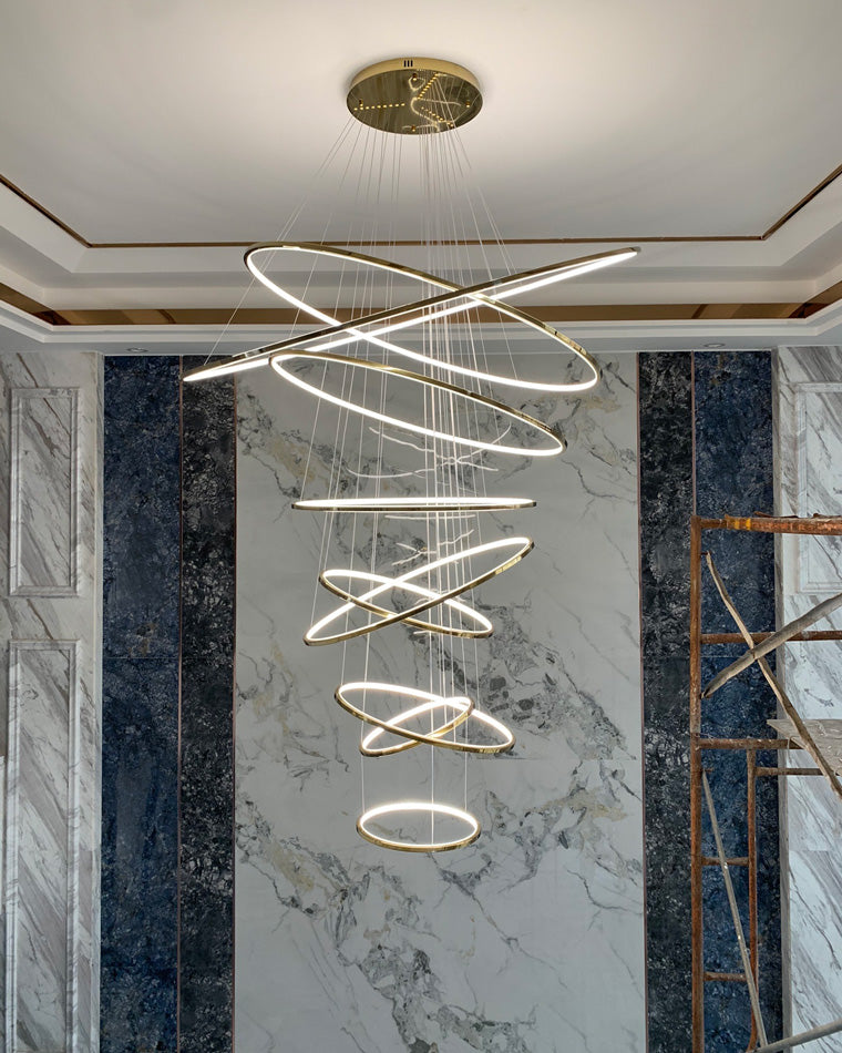 Tiered Ring LED Chandelier - LM1026 - Lumora