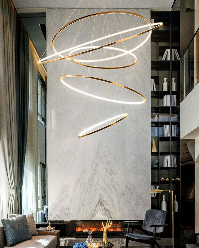 Tiered Ring LED Chandelier - LM1026 - Lumora