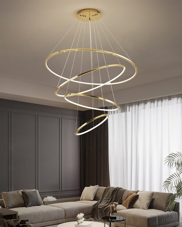Tiered Ring LED Chandelier - LM1026 - Lumora