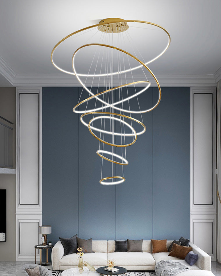 Tiered Ring LED Chandelier - LM1026 - Lumora