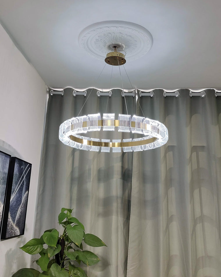 Aurelia Gold Ring LED Chandelier - LM1094 - Lumora