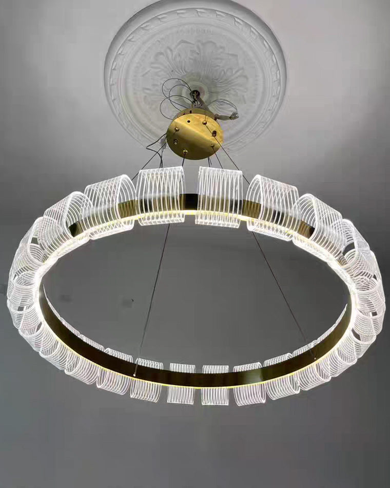 Aurelia Gold Ring LED Chandelier - LM1094 - Lumora