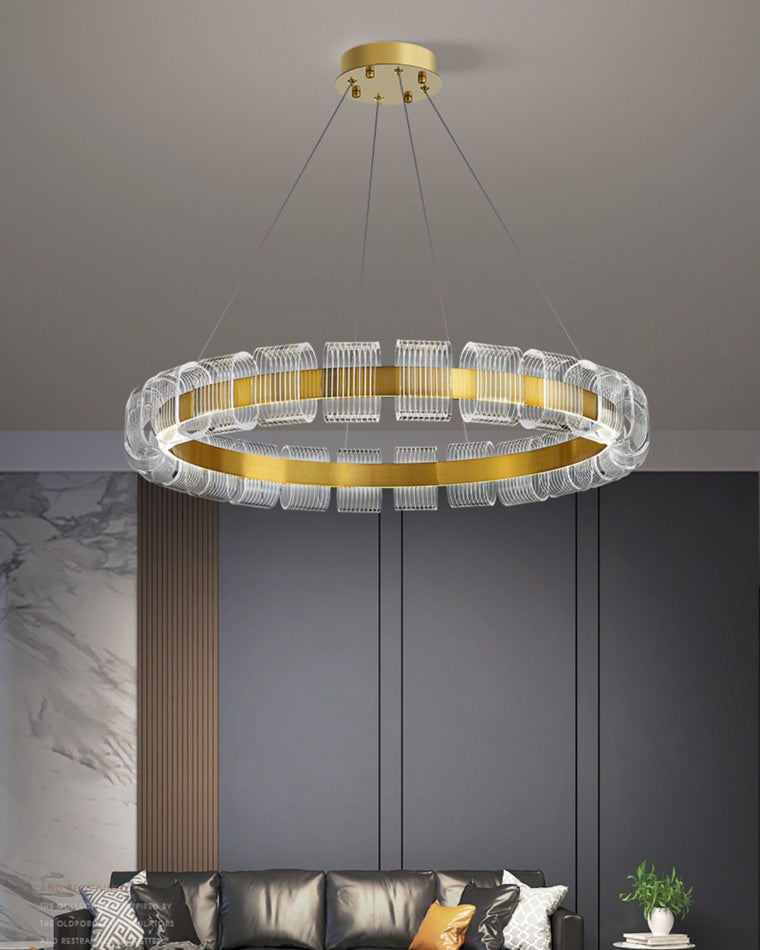 Aurelia Gold Ring LED Chandelier - LM1094 - Lumora