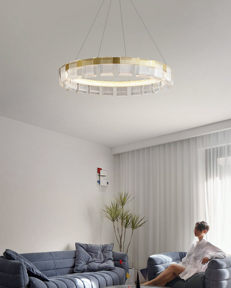 Aurelia Gold Ring LED Chandelier - LM1094 - Lumora