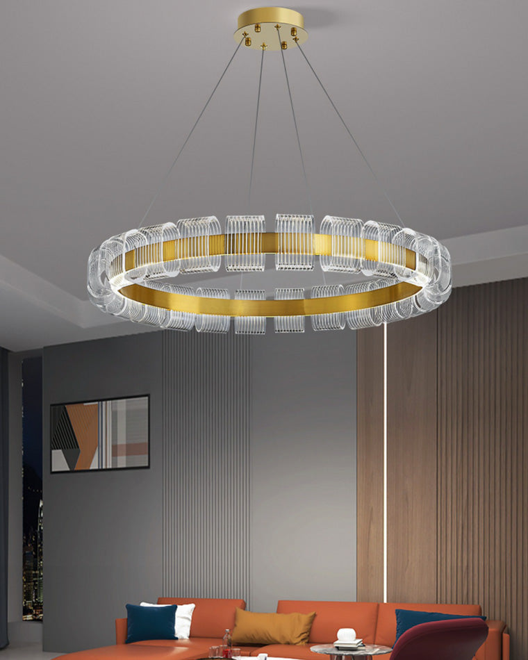 Aurelia Gold Ring LED Chandelier - LM1094 - Lumora