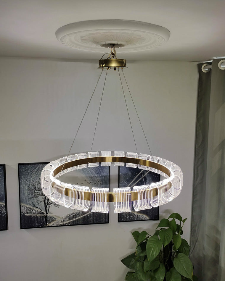 Aurelia Gold Ring LED Chandelier - LM1094 - Lumora