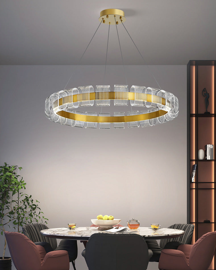 Aurelia Gold Ring LED Chandelier - LM1094 - Lumora