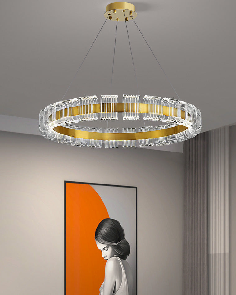 Aurelia Gold Ring LED Chandelier - LM1094 - Lumora