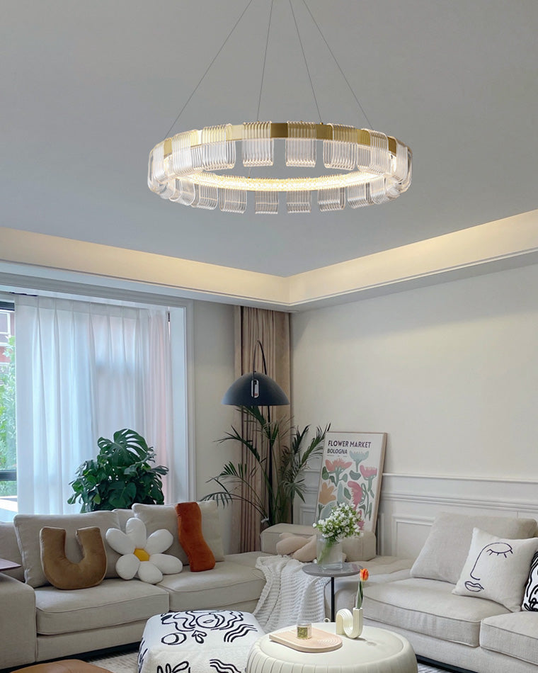 Aurelia Gold Ring LED Chandelier - LM1094 - Lumora