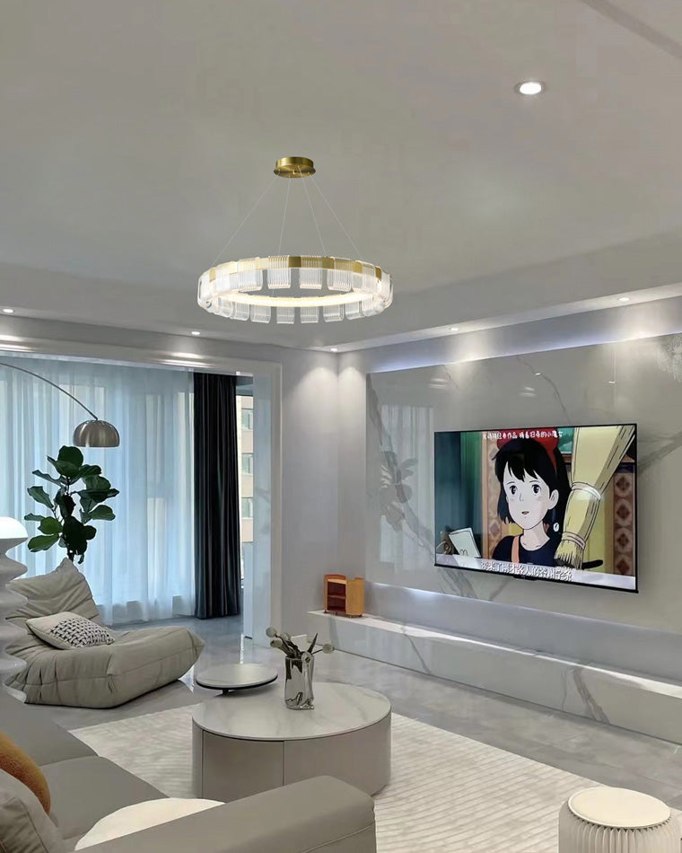 Aurelia Gold Ring LED Chandelier - LM1094 - Lumora