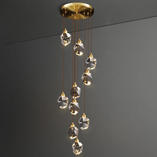 Cascading Crystal Pendant Chandelier-LM1040 - Lumora