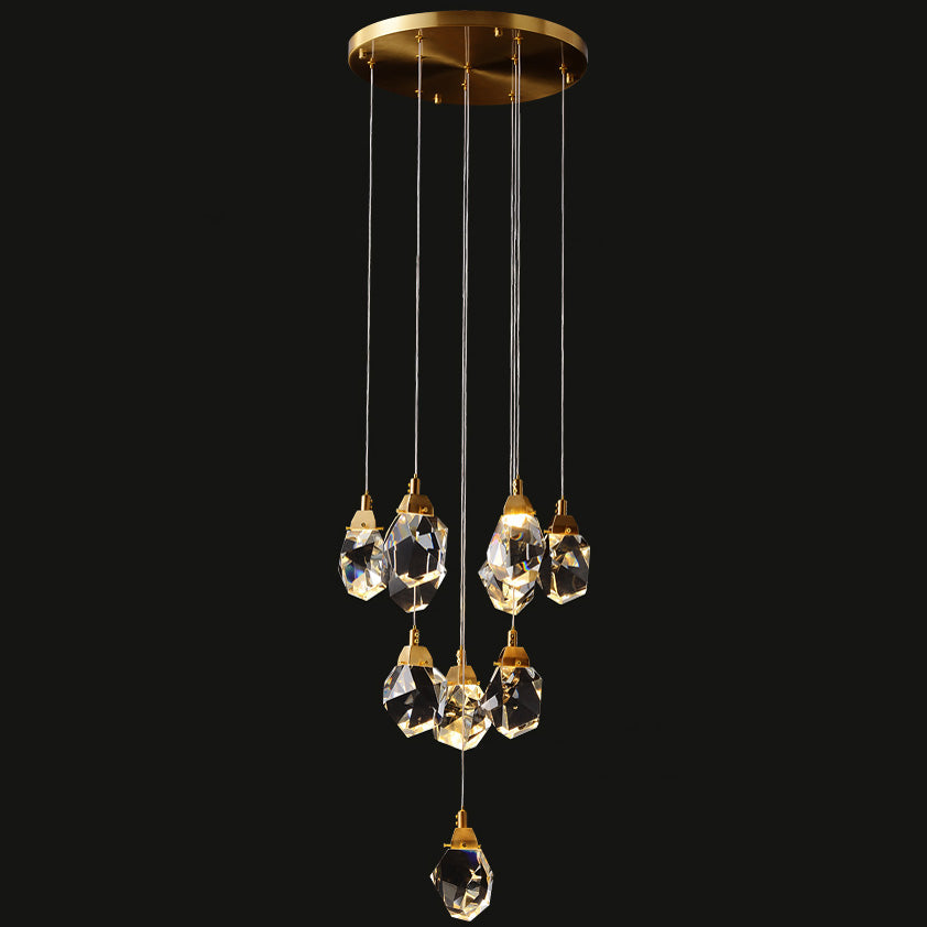 Cascading Crystal Pendant Chandelier-LM1040 - Lumora