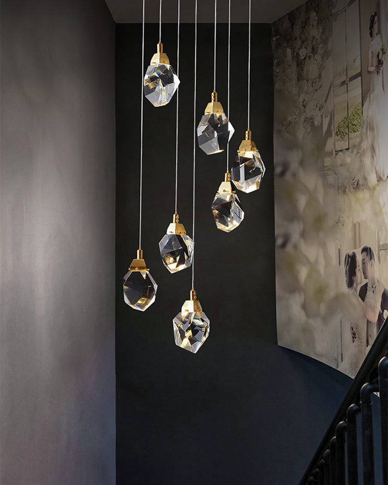 Cascading Crystal Pendant Chandelier-LM1040 - Lumora