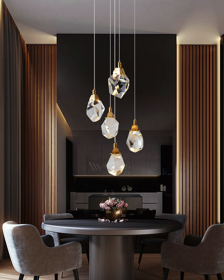 Cascading Crystal Pendant Chandelier-LM1040 - Lumora