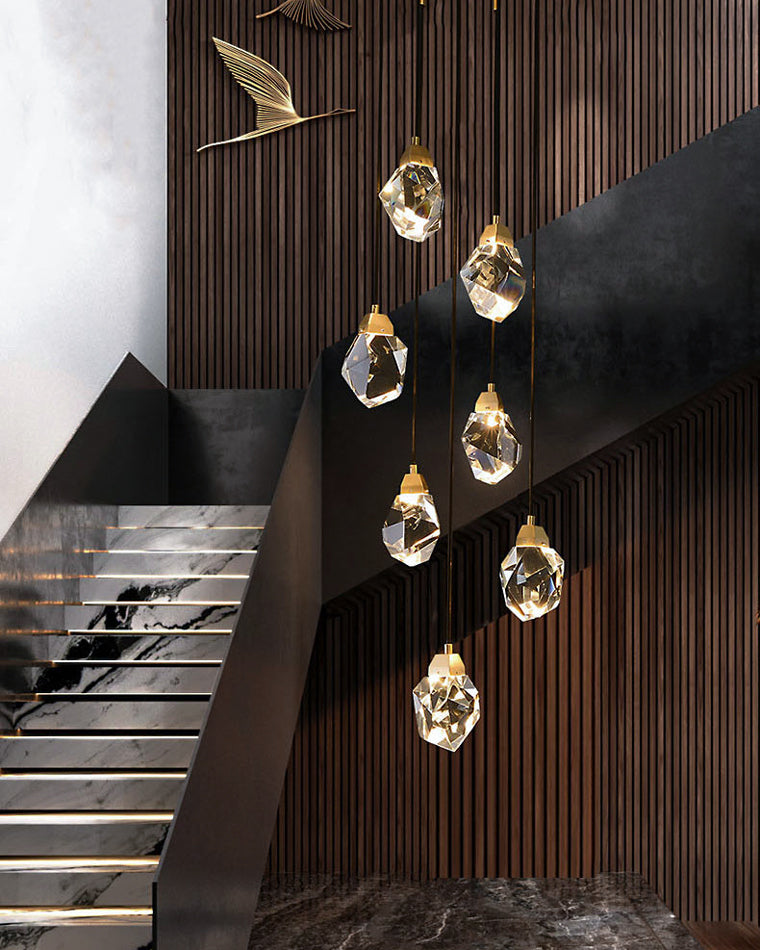 Cascading Crystal Pendant Chandelier-LM1040 - Lumora