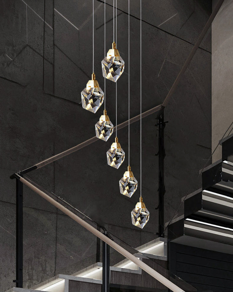 Cascading Crystal Pendant Chandelier-LM1040 - Lumora