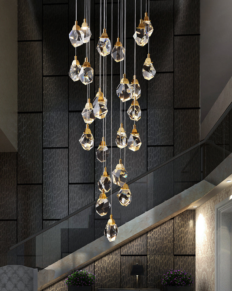 Cascading Crystal Pendant Chandelier-LM1040 - Lumora