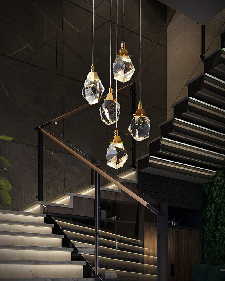 Cascading Crystal Pendant Chandelier-LM1040 - Lumora