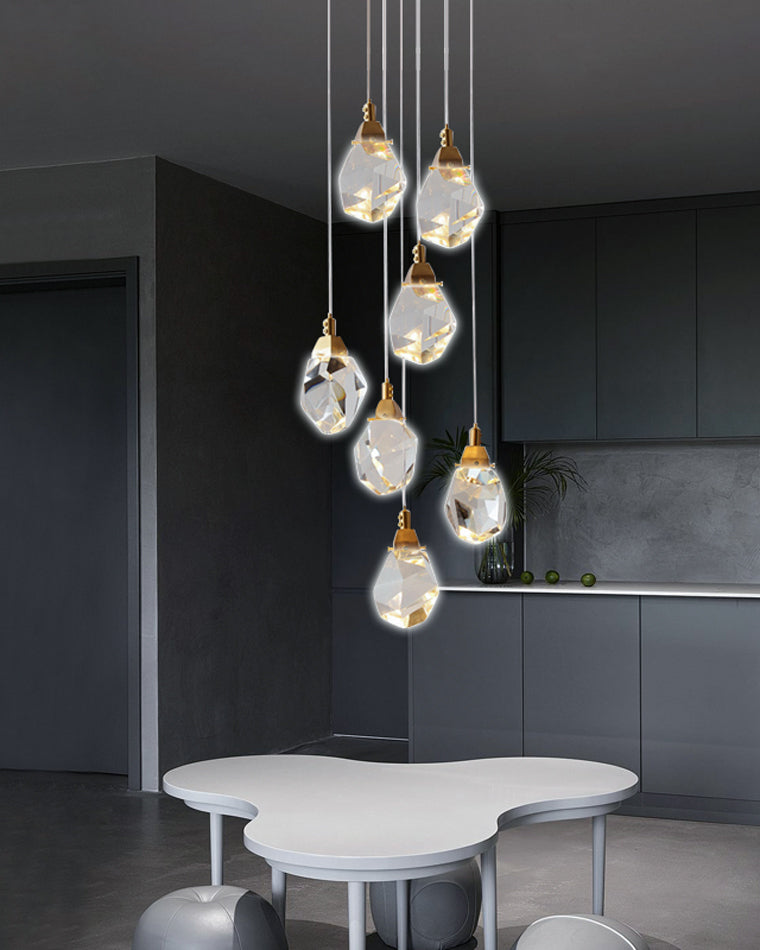 Cascading Crystal Pendant Chandelier-LM1040 - Lumora