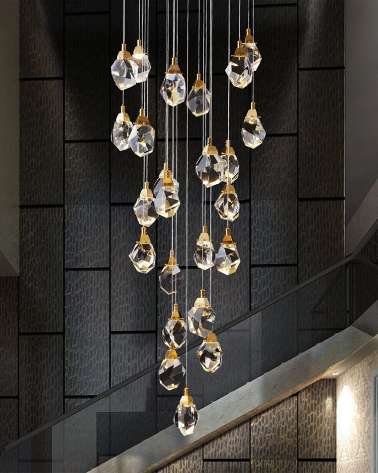 Cascading Crystal Pendant Chandelier-LM1040 - Lumora
